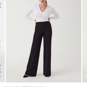 The perfect pant, wide leg by Spanx. classic black size small.
